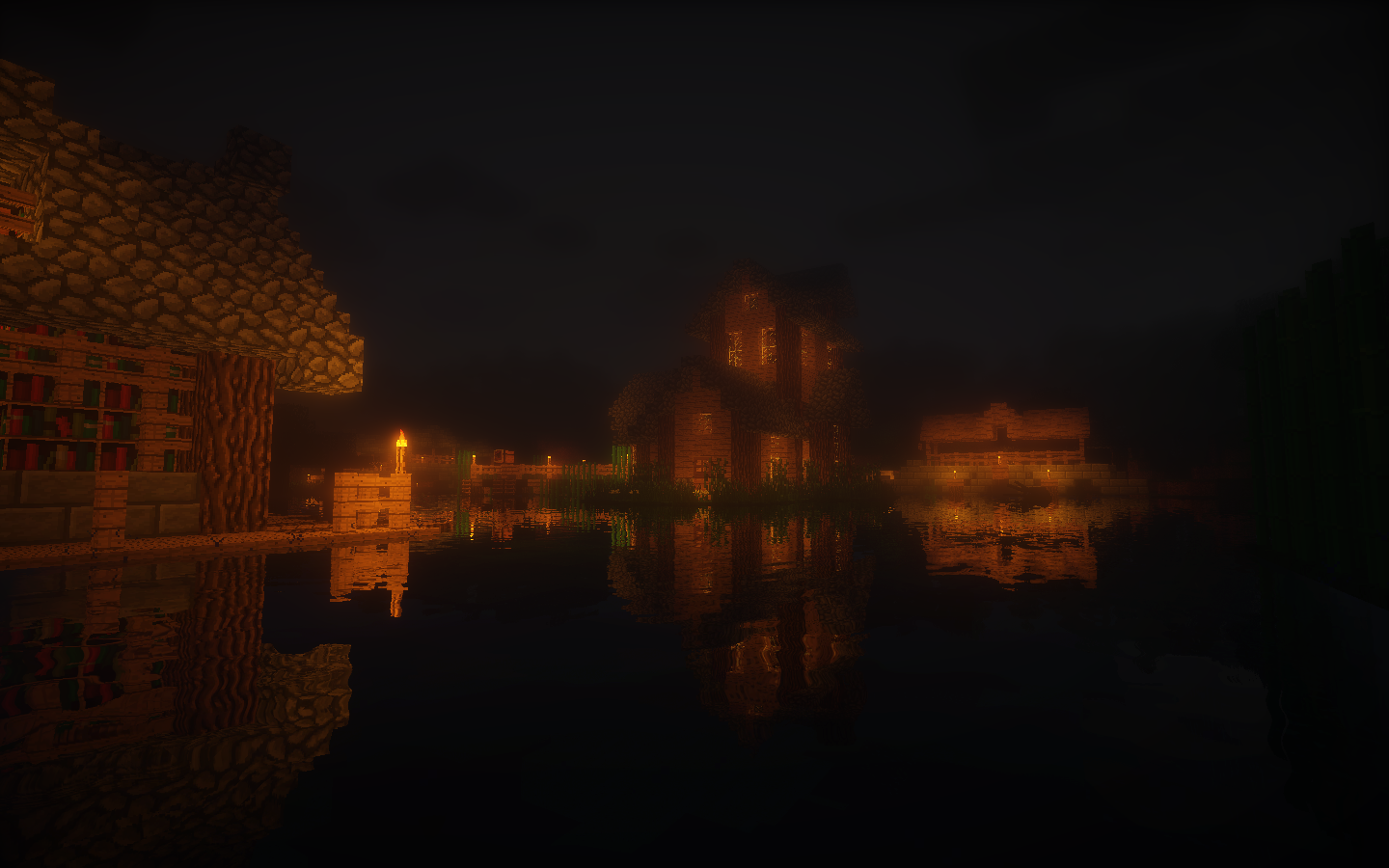 Under the water, ghossan built a base, for he was tired of looking at Andre's 'house'.